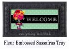 Floral Topiary Sassafras Mat - 10x22 Insert Doormat