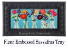 Sassafras Floral Milk Bottles Switch Mat - 10 x 22 Insert Doormat