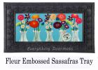 Sassafras Floral Milk Bottles Switch Mat - 10 x 22 Insert Doormat