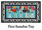 Sassafras Floral Milk Bottles Switch Mat - 10 x 22 Insert Doormat