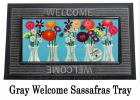 Sassafras Floral Milk Bottles Switch Mat - 10 x 22 Insert Doormat