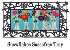 Sassafras Floral Milk Bottles Switch Mat - 10 x 22 Insert Doormat