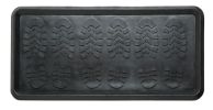 Foot Print Embossed Rubber Boot Tray - 32" x 16" x 1"
