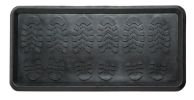 Foot Print Embossed Rubber Boot Tray - 32" x 16" x 1"