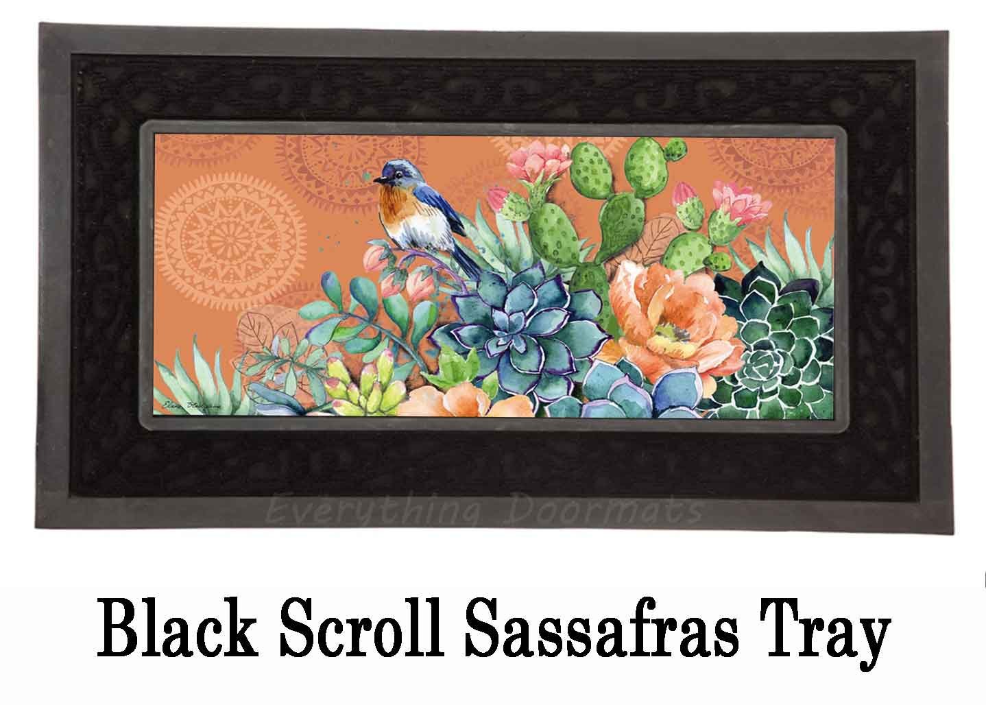 Sassafras Fresh Succulents Switch Mat 10 x 22 Insert Doormat