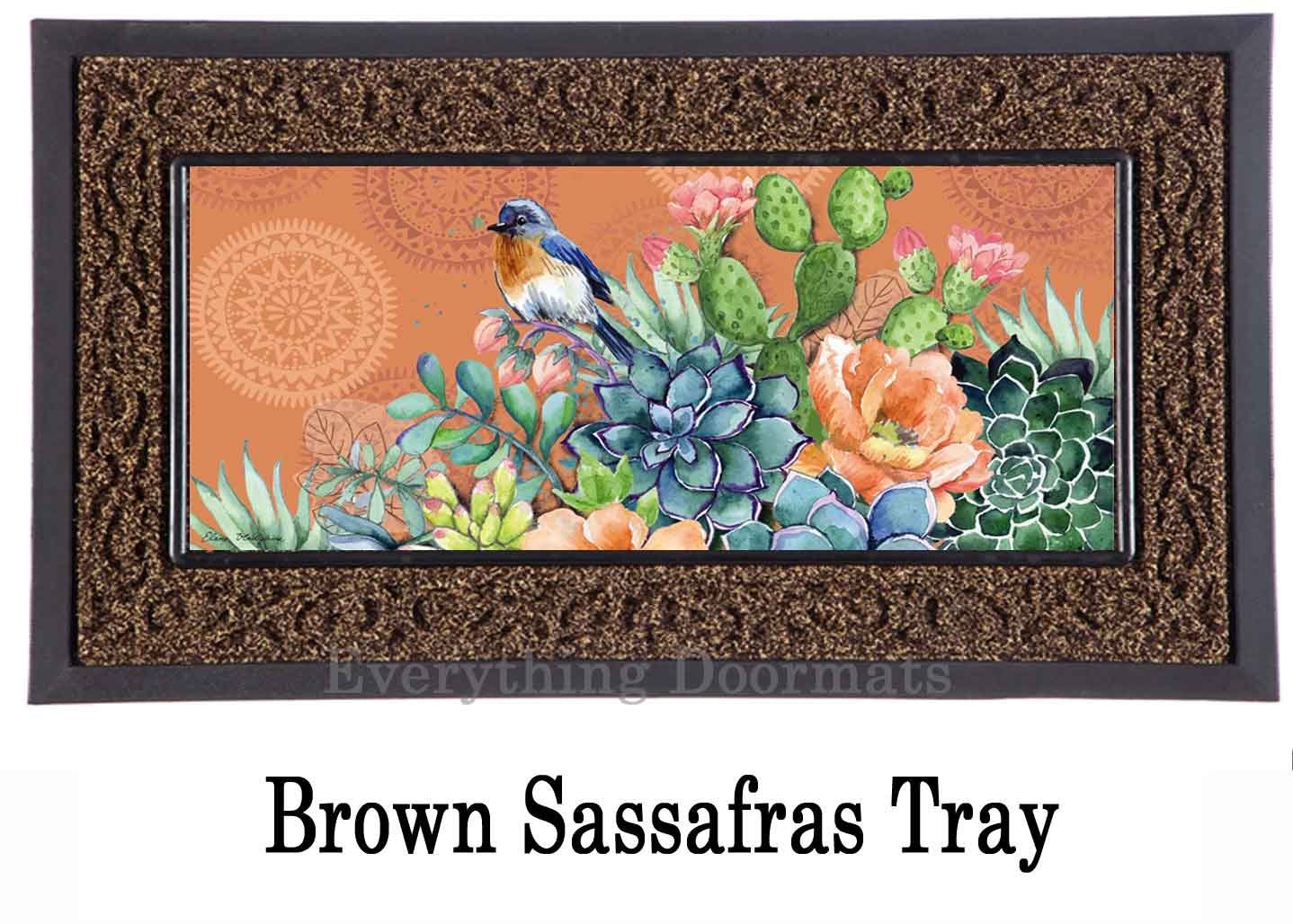 Sassafras Fresh Succulents Switch Mat 10 x 22 Insert Doormat
