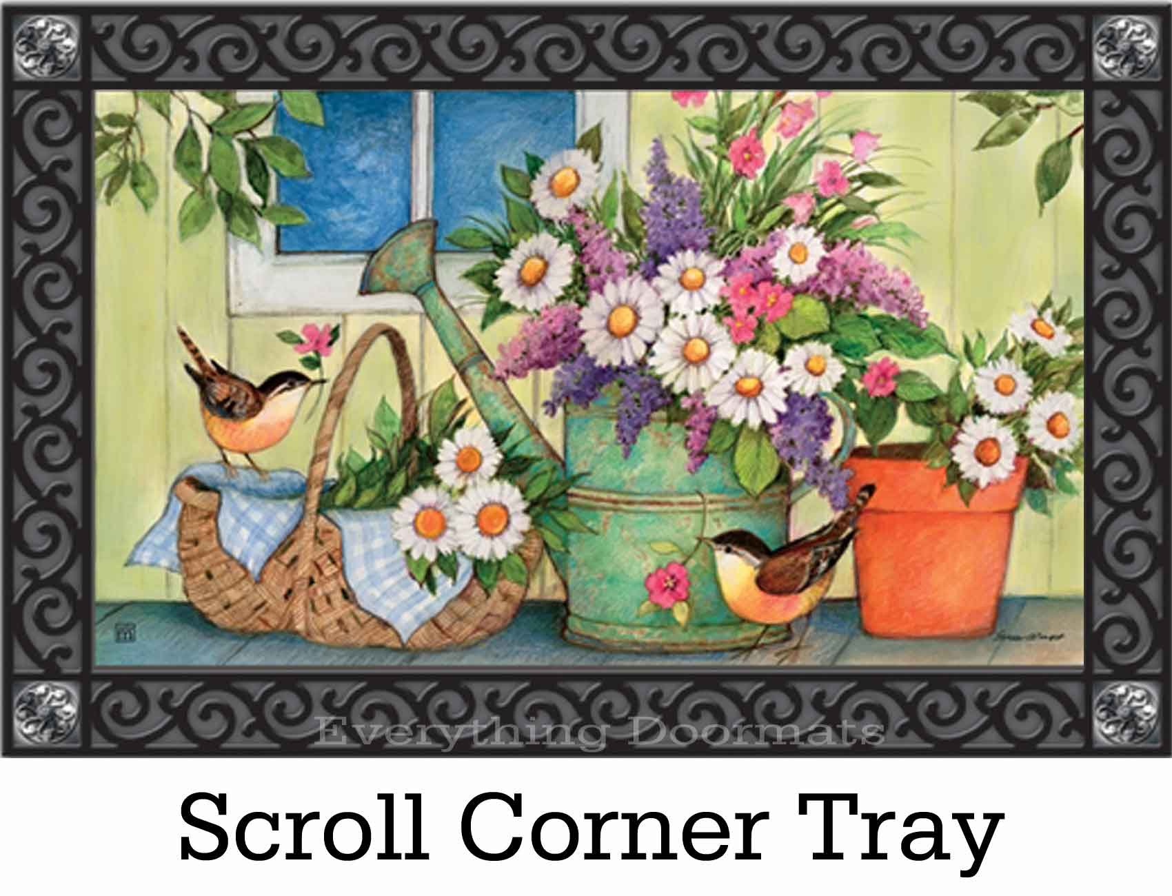 Indoor Outdoor Front Porch Flowers Matmates Doormat