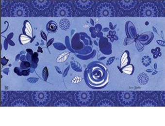 Garden Blues Indoor & Outdoor MatMate Doormat - 18 x 30