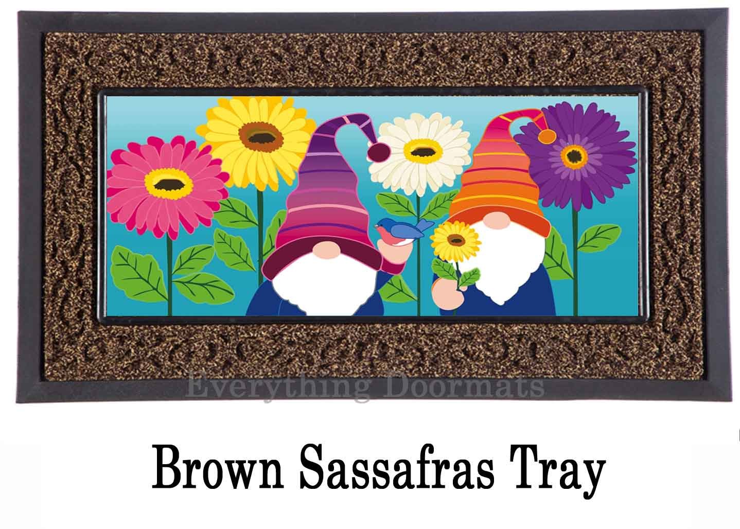 Garden Gnomes Sassafras Mat - 10 x 22 Insert Doormat