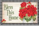 Geranium Blooms Indoor & Outdoor MatMates Insert Doormat - 18 x 30