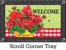 Geranium Gingham Indoor & Outdoor Insert Doormat - 18 x 30