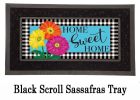 Gerbera Daisy Trio Sassafras Mat - 10x22 Insert Doormat