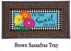 Gerbera Daisy Trio Sassafras Mat - 10x22 Insert Doormat