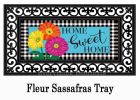 Gerbera Daisy Trio Sassafras Mat - 10x22 Insert Doormat