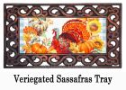 Gingham Turkey Sassafras Mat - 10 x 22 Insert Doormat