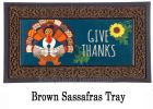Give Thanks Turkey Sassafras Mat - 10 x 22 Insert Doormat