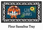 Give Thanks Turkey Sassafras Mat - 10 x 22 Insert Doormat