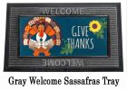 Give Thanks Turkey Sassafras Mat - 10 x 22 Insert Doormat