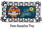 Give Thanks Turkey Sassafras Mat - 10 x 22 Insert Doormat