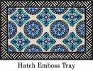 Hatch Embossed Glass Pattern Dimensions Doormat - 19 x 30