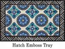 Hatch Embossed Glass Pattern Dimensions Doormat - 19 x 30