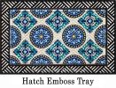 Hatch Embossed Glass Pattern Dimensions Doormat - 19 x 30