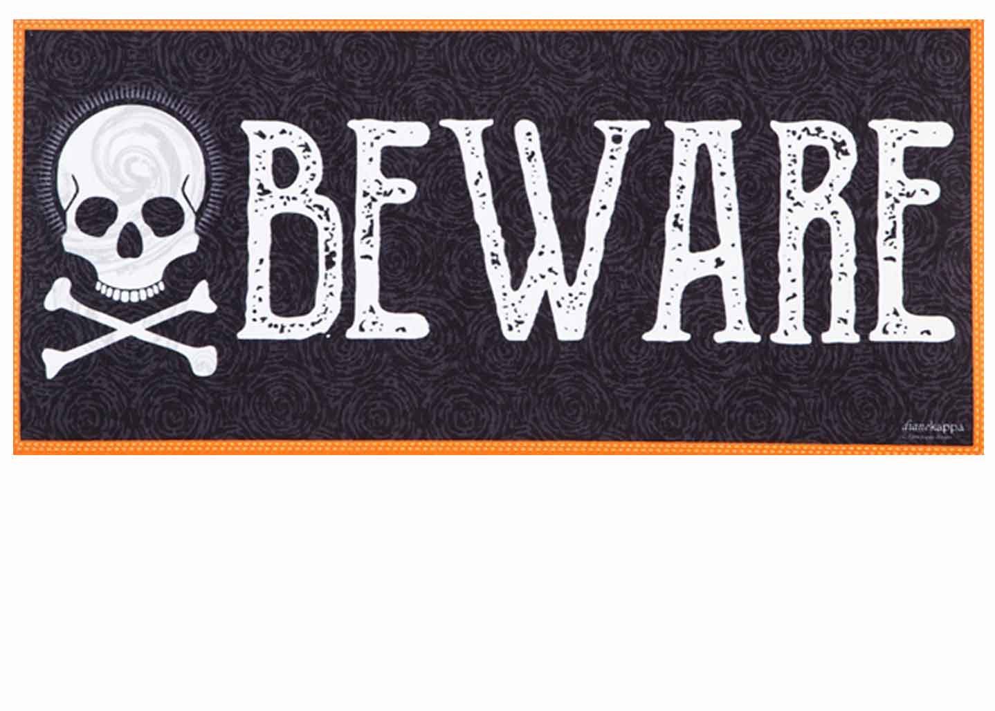 Sassafras Halloween Hauntings Switch Insert Doormat 10x22