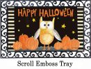 Halloween Night Owl Indoor & Outdoor MatMates Insert - Doormat 18" x 30"