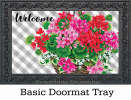 Hanging Geranium Indoor & Outdoor Insert Doormat - 18 x 30