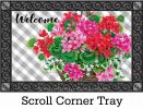 Hanging Geranium Indoor & Outdoor Insert Doormat - 18 x 30