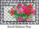 Hanging Geranium Indoor & Outdoor Insert Doormat - 18 x 30