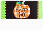 Happy Fall Pumpkin Sassafras Mat - 10 x 22 Insert Doormat