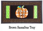 Happy Fall Pumpkin Sassafras Mat - 10 x 22 Insert Doormat