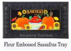 Harvest Blessing Pumpkins Sassafras Mat - 10 x 22 Insert Doormat