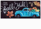 Sassafras Harvest Chalk Truck Mat - 10 x 22 Insert Doormat