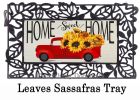 Sassafras Harvest Red Truck Switch Mat - 10 x 22 Insert Doormat