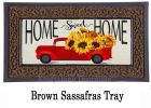Sassafras Harvest Red Truck Switch Mat - 10 x 22 Insert Doormat