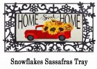 Sassafras Harvest Red Truck Switch Mat - 10 x 22 Insert Doormat