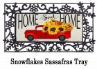 Sassafras Harvest Red Truck Switch Mat - 10 x 22 Insert Doormat