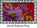 Hatch Embossed Fall Floral Insert Doormat - 19 x 30