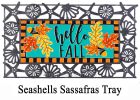 Sassafras Hello Fall Leaves Mat - 10 x 22 Insert Doormat