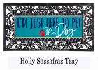 Here to Pet the Dog Sassafras Mat - 10 x 22 Insert Doormat