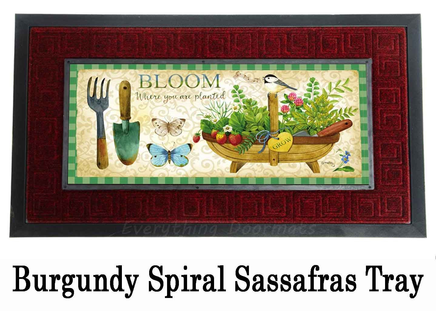 Sassafras Herb Garden Mat 10 x 22 Insert Doormat