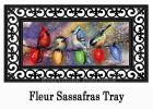 Sassafras Holiday Chirpers Mat - 10 x 22 Insert Doormat