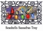 Sassafras Holiday Chirpers Mat - 10 x 22 Insert Doormat