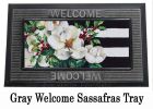 Holiday Magnolias Sassafras Mat - 10 x 22 Insert Doormat