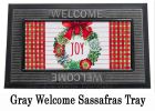 Holiday Succulents Sassafras Mat - 10 x 22 Insert Doormat