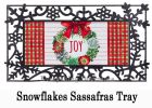 Holiday Succulents Sassafras Mat - 10 x 22 Insert Doormat