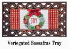 Holiday Succulents Sassafras Mat - 10 x 22 Insert Doormat