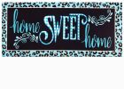 Sassafras Home Sweet Home Animal Print Switch Mat - 10 x 22 Insert Doormat